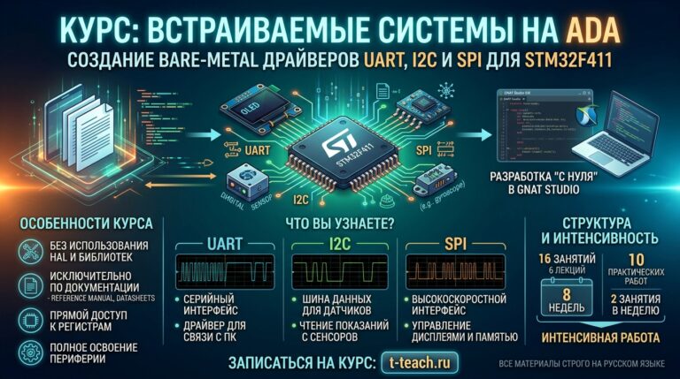 Как курс по Ada и STM32F411 открывает двери в будущее