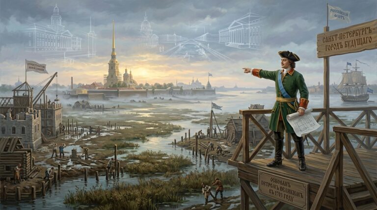 Пётр I, Петербург и если бы их не было вовсе