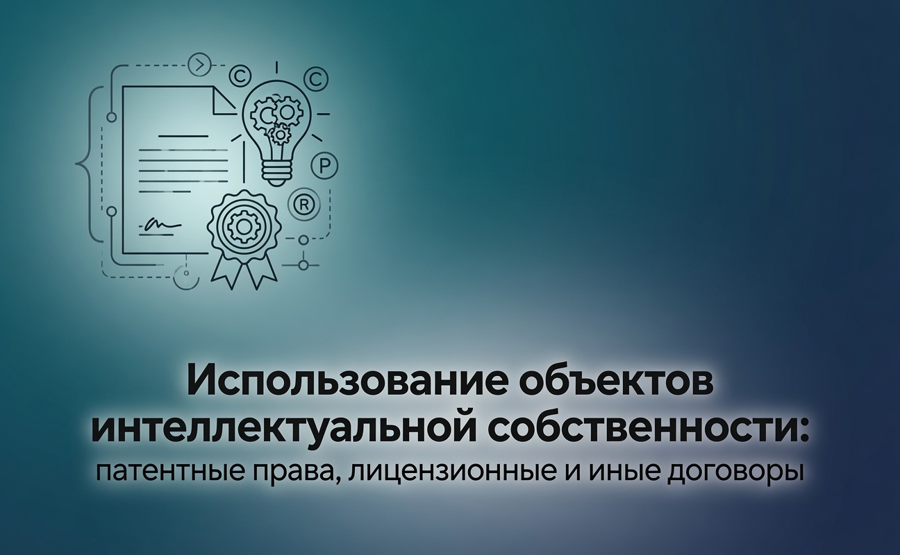 Использование объектов интеллектуальной собственности: патентные права, лицензионные и иные договоры