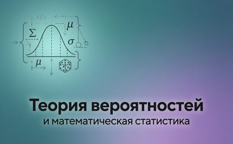 Теория вероятностей и математическая статистика