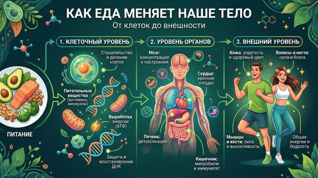 Еда как лекарство, которое мы принимаем трижды в день