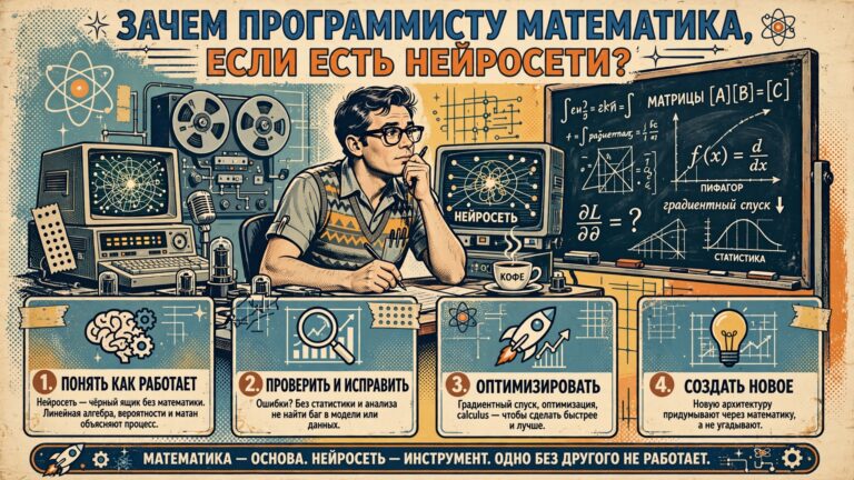 Зачем программисту математика, если есть нейросети?